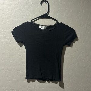 Black White Fawn Top/Size XS